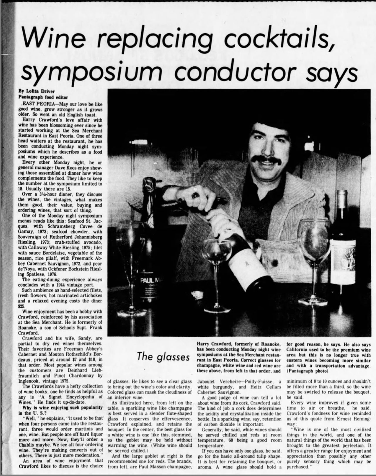 Wine replacing cocktails, symposium conductor says